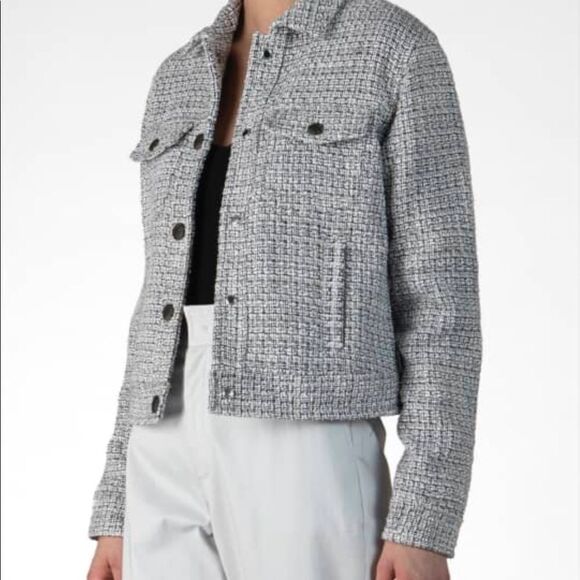 ATM Anthony‎ Thomas melillo tweed cropped shacket - Picture 1 of 11